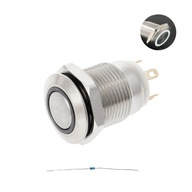 Kovové 12mm LED podsvietenie v bielom štýle Kovové 12mm LED podsvietenie v bielom štýle