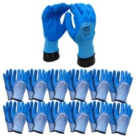 Stavebné pracovné ochranné rukavice potiahnuté latexom, veľkosť 9-L, 12 PÁROV Stavebné pracovné ochranné rukavice potiahnuté latexom, veľkosť 9-L, 12 PÁROV