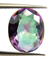 mystický topaz oválny 9 x 11 mm 2,6 ct