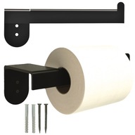 Retro čierny držiak na toaletný papier MODERN