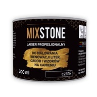 MIXSTONE lak na zdobenie kameňov 300ml ČIERNA MIXSTONE lak na zdobenie kameňov 300ml ČIERNA