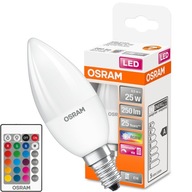 OSRAM LED CANDLE žiarovka E14 4,5W = 25W RGBW PILOT OSRAM LED CANDLE žiarovka E14 4,5W = 25W RGBW PILOT