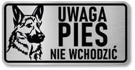 Znak psa Pozor - nemecký ovčiak Znak psa Pozor - nemecký ovčiak