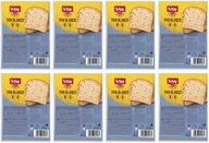 8x SCHAR Bezlepkový svetlý krájaný chlieb PAN BLANCO 250g 8x SCHAR Bezlepkový svetlý krájaný chlieb PAN BLANCO 250g