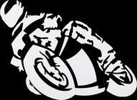 Nálepka MOTOCYKEL Biela Nálepka MOTOCYKEL Biela