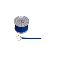Kábel 2 x RCA 4mm 100m modrý Kábel 2 x RCA 4mm 100m modrý