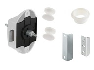 Obojstranný biely push-lock zámok dverí prívesu Obojstranný biely push-lock zámok dverí prívesu