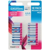 Grundig - AAA / R03 1,5 V sada alkalických batérií 18 ks. Grundig - AAA / R03 1,5 V sada alkalických batérií 18 ks.