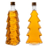5X VIANOČNÝ STROMČEK sklenená fľaša na vodku 250ml + uzáver 5X VIANOČNÝ STROMČEK sklenená fľaša na vodku 250ml + uzáver