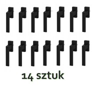 Okenná kľučka TALLINN čierna L-45/45 (14 kusov)