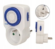 Mechanický časovač, 3500W, 16(2)A, Mechanický časovač, 3500W, 16(2)A,