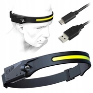 VÝKONNÁ LED HLAVOVÁ LAMPA COB HLAVNÁ LAMPA VODEODOLNÁ USB BATÉRIA VÝKONNÁ LED HLAVOVÁ LAMPA COB HLAVNÁ LAMPA VODEODOLNÁ USB BATÉRIA