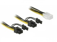 Rozdeľovací kábel PCI Express 6Pin/2x PCI Express 8PIN 15cm Rozdeľovací kábel PCI Express 6Pin/2x PCI Express 8PIN 15cm