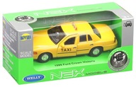WELLY METAL CAR 1999 FORD CROWN VICTORIA TAXI taksi YELLOW TAXI WELLY METAL CAR 1999 FORD CROWN VICTORIA TAXI taksi YELLOW TAXI