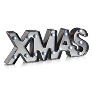 Šedé vianočné ozdobné nápisy na XMAS stôl Šedé vianočné ozdobné nápisy na XMAS stôl