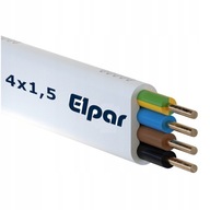 Plochý inštalačný kábel YDYp 4x1,5 drôt - 100m