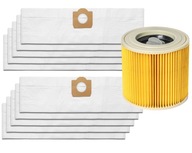 10x SÁČKY + FILTER PRE VYSÁVAČ KARCHER WD3 200 MV3 SE4001 WD2 PLUS 10x SÁČKY + FILTER PRE VYSÁVAČ KARCHER WD3 200 MV3 SE4001 WD2 PLUS