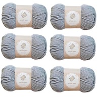 Akrylová priadza GREY SOFT Priadza 238 m 100 g x 6 Akrylová priadza GREY SOFT Priadza 238 m 100 g x 6