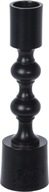 STOJAN NA SVIEČKU, čierny kov, 16 cm, moderný svietnik na vysokú sviečku STOJAN NA SVIEČKU, čierny kov, 16 cm, moderný svietnik na vysokú sviečku