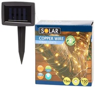 SOLÁRNE GARLANDOVÉ ZÁHRADNÉ LAMPY LED DRÔTY 15 m SOLÁRNE GARLANDOVÉ ZÁHRADNÉ LAMPY LED DRÔTY 15 m