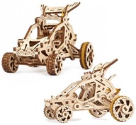 Mini Drevené 3D puzzle Buggy, jazdný model, 80 dielikov Mini Drevené 3D puzzle Buggy, jazdný model, 80 dielikov