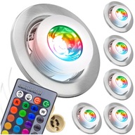 5x LED STROPNÝ HALOGÉN S RGB LED ŽIAROVKOU S DIAĽKOVÝM OVLÁDANÍM 5x LED STROPNÝ HALOGÉN S RGB LED ŽIAROVKOU S DIAĽKOVÝM OVLÁDANÍM