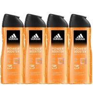 Pánsky sprchový gél 3v1 Adidas Power Booster Set 4x400 ml Pánsky sprchový gél 3v1 Adidas Power Booster Set 4x400 ml