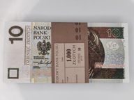 Bankovky 10 PLN pre zábavu a učenie, balenie 100 kusov + ZADARMO