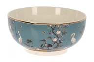 Modrá porcelánová miska s ozdobnými vtáčikmi Modrá porcelánová miska s ozdobnými vtáčikmi