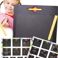 VEĽKÁ MAGNETICKÁ TABUĽA NA GUĽAČKY MAGNETICKÁ TABLETKA S MAGNETICKÝMI GULIČKAMI VEĽKÁ MAGNETICKÁ TABUĽA NA GUĽAČKY MAGNETICKÁ TABLETKA S MAGNETICKÝMI GULIČKAMI