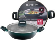 AMBITION DEEP WOK PAN OMBRE ZELENÁ 28cm 3,8L INDUKČNÁ AMBITION DEEP WOK PAN OMBRE ZELENÁ 28cm 3,8L INDUKČNÁ
