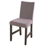 2x Poťah na stoličky, elastický, hladký, sivý