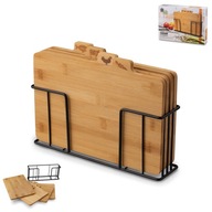 SET bambusových KRAJCOV so stojanom, 4 ks 29 x 21 cm Céder SET bambusových KRAJCOV so stojanom, 4 ks 29 x 21 cm Céder