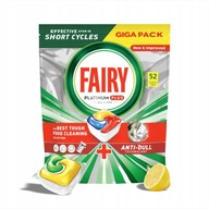 Fairy Platinum PLUS tablety do umývačky riadu 52 Citrón