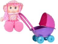 Úžasne farebný ľahký kočík pre bábiky + bábika