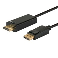 Kábel SAVIO CL-56 (DisplayPort M - HDMI Typ A; 1.5 Kábel SAVIO CL-56 (DisplayPort M - HDMI Typ A; 1.5