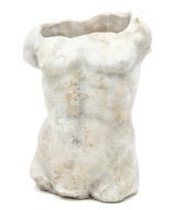 Socha – Hrniec – Nádoba Torzo Mužský biely kameň