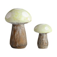 2x Miniatúrne hubové sochy Záhradná živica 2x Miniatúrne hubové sochy Záhradná živica