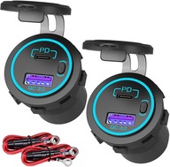 Napájanie 3.0 USB C zásuvka 12 V, 30 W PD Typ Napájanie 3.0 USB C zásuvka 12 V, 30 W PD Typ