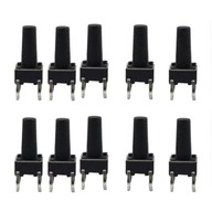 TACT mikrospínač 6x6x12mm mikrospínač 100 ks TACT mikrospínač 6x6x12mm mikrospínač 100 ks