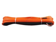 Syntetické lano na navijak, 7mm, 18m, oranžové