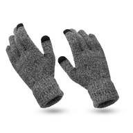 Pánske vlnené päťprstové dotykové rukavice
