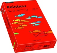 Farebný papier Rainbow A4 160g 250k červený R28
