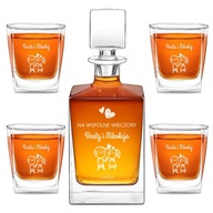 Sada karafy 4 pohárov na whisky s gravírovaním Darček k narodeninám Guy Dad Sada karafy 4 pohárov na whisky s gravírovaním Darček k narodeninám Guy Dad