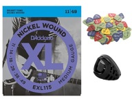 STRUNY PRE ELEKTRICKÚ GITARRU D'ADDARIO EXL 115+ STRUNY PRE ELEKTRICKÚ GITARRU D'ADDARIO EXL 115+