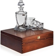 Sada na whisky Bohemia Quadro 6+1 v gravírovanej krabičke Sada na whisky Bohemia Quadro 6+1 v gravírovanej krabičke