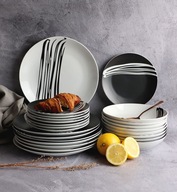 SERVISNÁ VEČERA PRI VODE MILÁNO 24EL 8 ĽUDÍ PORCELÁN