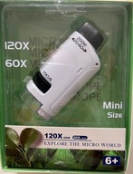Mini vreckový mikroskop so zoomom 60 a 120