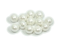 Perla mušle 10 mm biela - 2 kusy Perla mušle 10 mm biela - 2 kusy