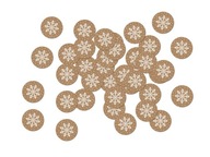 Vianočné konfety Snehové vločky 36 ks.